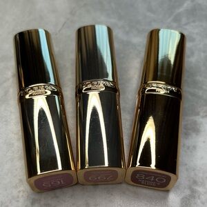 (3) L’Oréal Colour Riche Luxury Lipstick Bundle